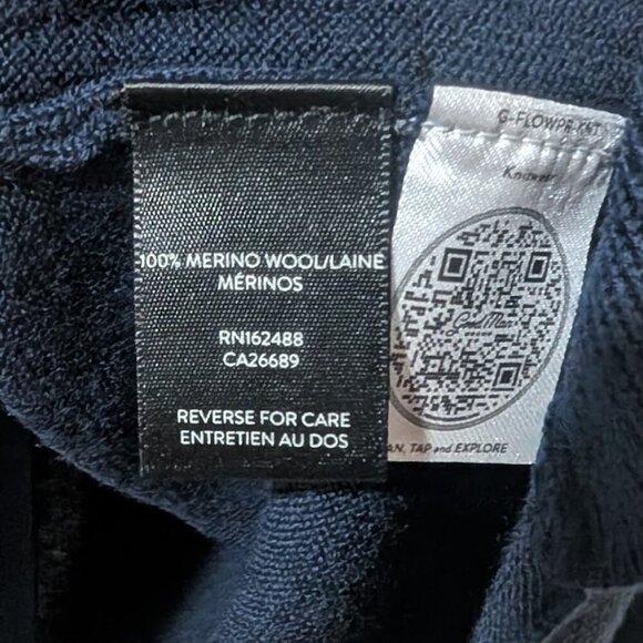 Good Man Brand | Modern Slim Fit Merino Wool Sweater In Navy - Picture 9 of 10